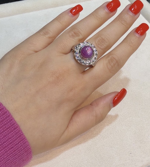 Exquisite Star Burma Ruby ring - image 2