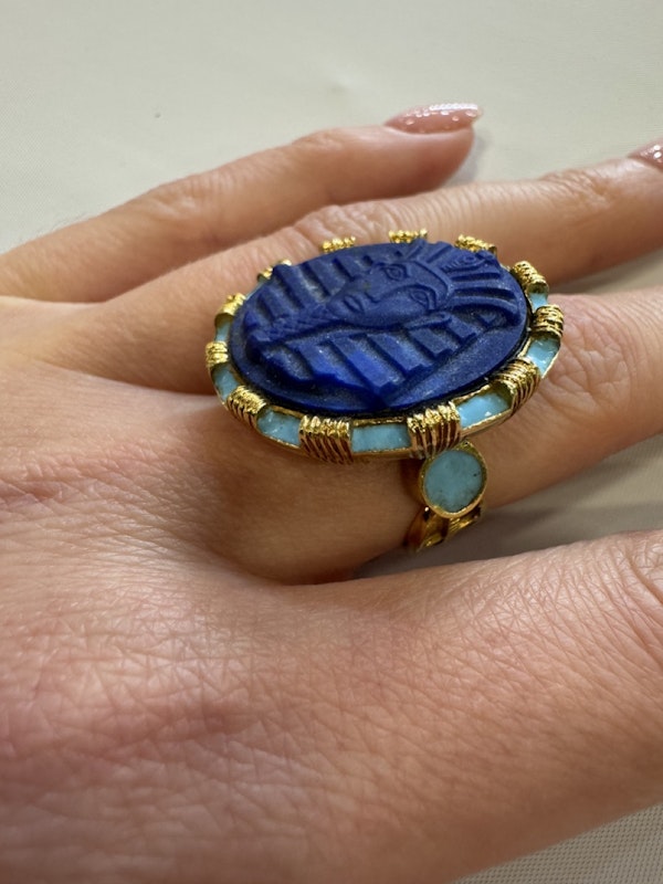 Egyptian Revival Ring - image 2