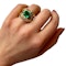 Vintage Emerald Diamond and Gold Ring, 3.00 Carats, Circa 1987 - image 6