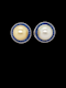 Pair of vintage South Sea pearl and calibre sapphire earrings SKU: 7870 DBGEMS - image 1