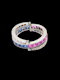 Art deco flip sapphire, ruby, and diamond eternity ring SKU: 7882 DBGEMS - image 1