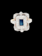 Edwardian sapphire and diamond panel cluster ring SKU: 7883 DBGEMS - image 1