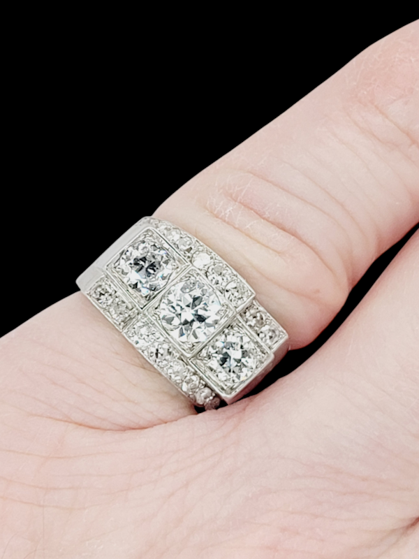 Art deco 1920's diamond ring SKU: 7886 DBGEMS - image 2