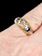 Antique sapphire and diamond Gypsy set ring SKU: 7889 DBGEMS - image 2