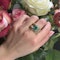 Vintage Emerald Diamond and Gold Ring, 3.00 Carats, Circa 1987 - image 7