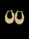 Stylish vintage gold multi strand twist hoop earrings SKU: 7895 DBGEMS - image 3