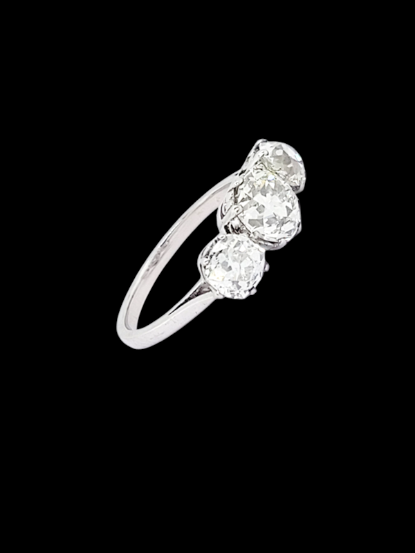 Beautiful old cut diamond trilogy engagement ring SKU: 7896 DBGEMS - image 3