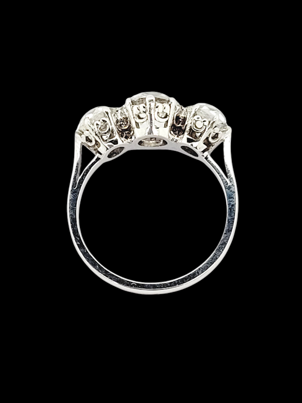 Beautiful old cut diamond trilogy engagement ring SKU: 7896 DBGEMS - image 2