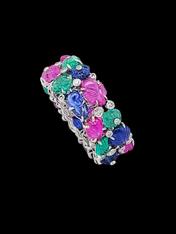 Fine Tutti fruitti gem set eternity ring SKU: 7897 DBGEMS - image 3