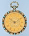 Turquoise Set Three Colour Gold Pocket Watch - image 6