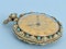 Turquoise Set Three Colour Gold Pocket Watch - image 4