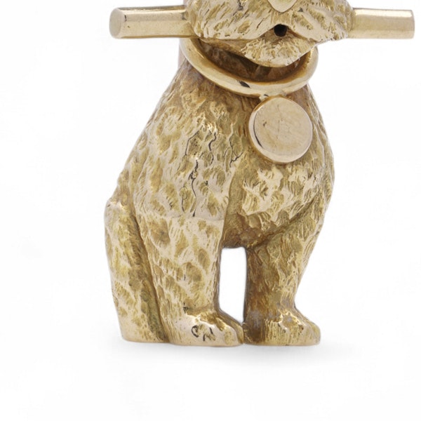 Cartier 18kt Gold Schnauzer Brooch - image 3