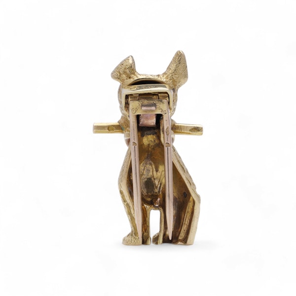 Cartier 18kt Gold Schnauzer Brooch - image 5