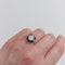 Art Deco Onyx and Old European Cut Diamond Target Ring - image 8