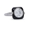 Art Deco Onyx and Old European Cut Diamond Target Ring - image 4