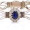 Victorian 9kt Rose Gold Sapphire and Diamond Bracelet - image 3