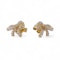 Mimi 18kt Gold Diamond Bow Earrings - image 3