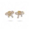 Mimi 18kt Gold Diamond Bow Earrings - image 2