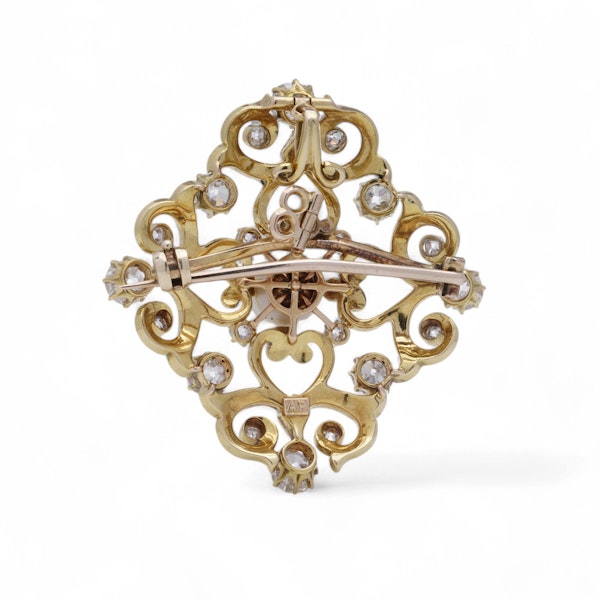 Victorian 18kt Gold Pendant and Brooch by Alfred Philips - image 4