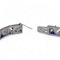 Boucheron Art Deco Platinum Diamond and Sapphire Bracelet - image 3