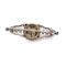 Antique Edwardian 18K Gold and Platinum Brooch with Natural Pearl and Diamonds - image 5