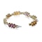 Bulgari 18K Gold Ladies’ Bracelet with Multicoloured Gemstones and Diamonds - image 9