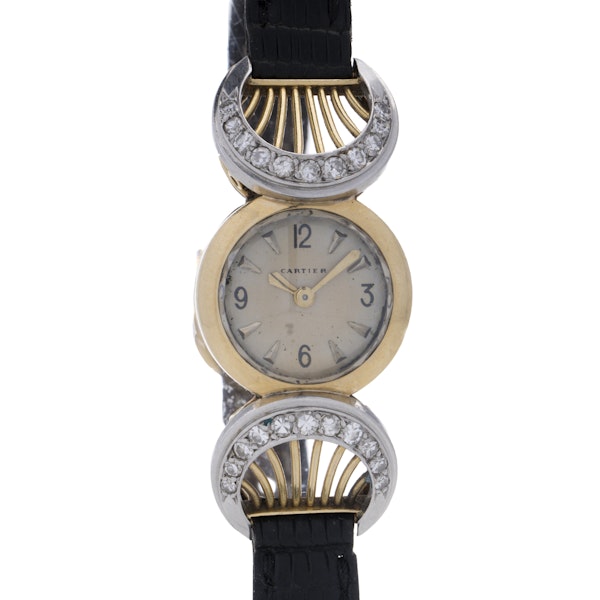 Cartier Vintage Ladies’  18K Gold Watch with Diamonds - image 3