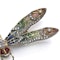 Vintage 18K Gold Dragonfly Brooch - image 4