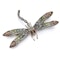 Vintage 18K Gold Dragonfly Brooch - image 6