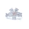 Platinum Flower-Shaped Diamond Ring - image 3