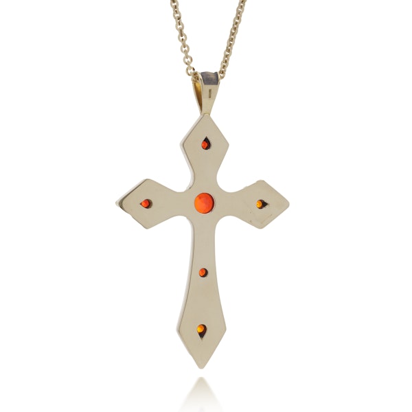 Theo Fennell 18kt Gold Cross Pendant - image 8