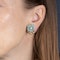 Van Cleef & Arpels 18kt Gold Turquoise and Diamond Clip-On Earrings - image 2