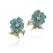 Van Cleef & Arpels 18kt Gold Turquoise and Diamond Clip-On Earrings - image 9