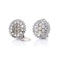 Antique Art Deco Platinum Ladies Clip-On Earrings with diamonds and pearls - image 5