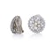 Antique Art Deco Platinum Ladies Clip-On Earrings with diamonds and pearls - image 3