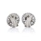 Antique Art Deco Platinum Ladies Clip-On Earrings with diamonds and pearls - image 4