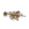 Antique Victorian 15kt Gold Opal and Ruby Brooch - image 5