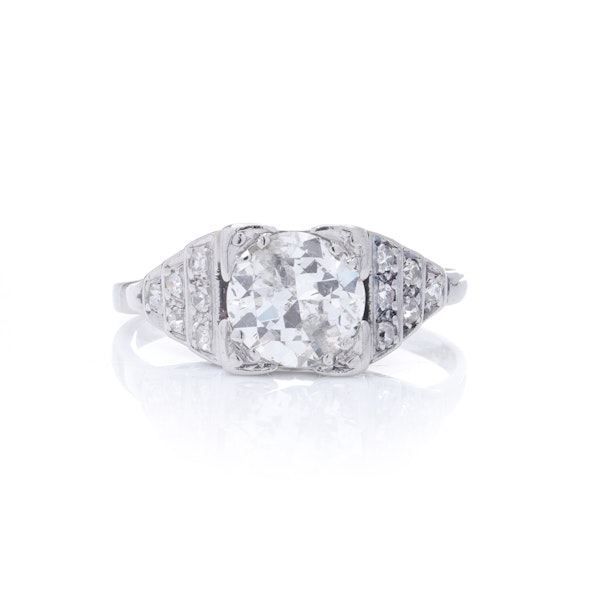 Platinum Diamond Ring - image 2