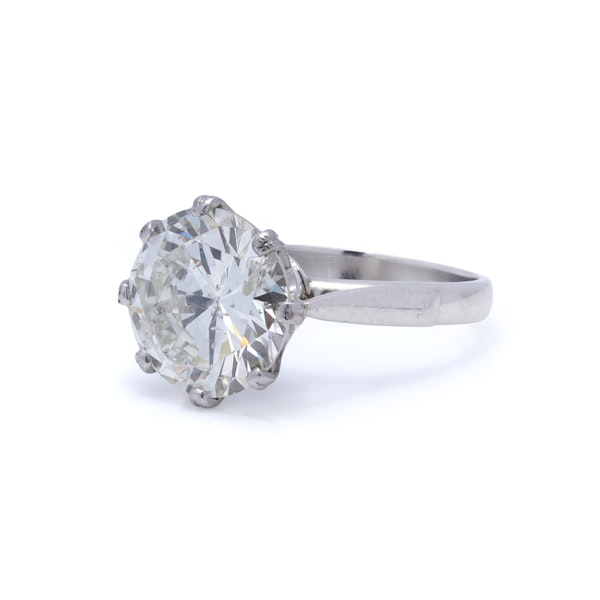 7.2 Carat Natural Diamond Platinum Ring - image 7