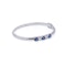 Platinum Bangle with Sapphires and Diamonds - image 7