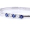 Platinum Bangle with Sapphires and Diamonds - image 2