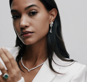 Modern 18ct Diamond Necklace - Charlotte Sayers