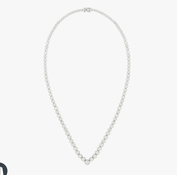 Modern 18ct Diamond Necklace - Charlotte Sayers - image 1