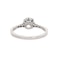 Edwardian Style Diamond and Platinum Solitaire Ring, 0.87 Carat - image 5