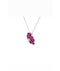 Beautiful 5ct invisible set Burmese ruby flower pendant - image 4