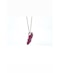 Beautiful 5ct invisible set Burmese ruby flower pendant - image 2