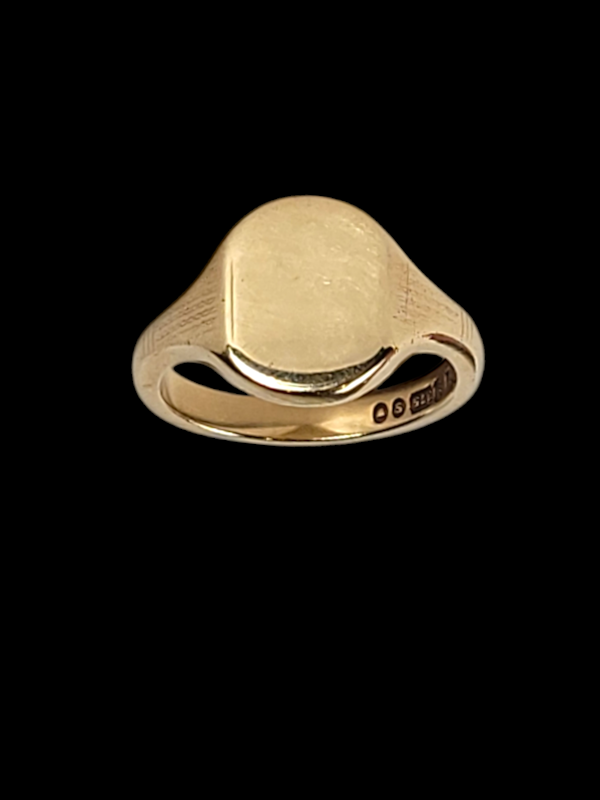 9ct gold signet ring SKU: 7904 DBGEMS - image 1