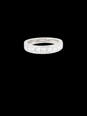 Half hoop Princess cut diamond eternity ring SKU: 7905 DBGEMS