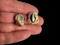 Cool bi colour 18ct gold earrings SKU: 7910 DBGEMS - image 3