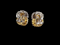 Cool bi colour 18ct gold earrings SKU: 7910 DBGEMS - image 2